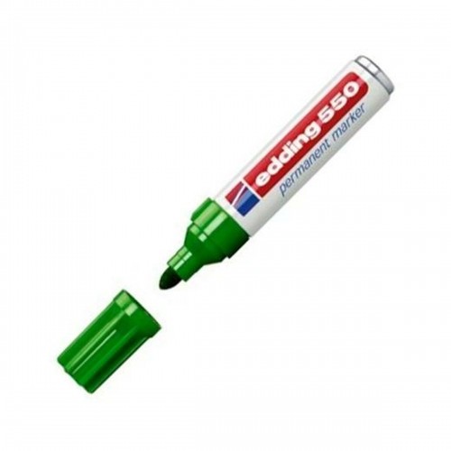 Постоянный маркер Edding 550 3-4 mm Зеленый (10 штук) image 2