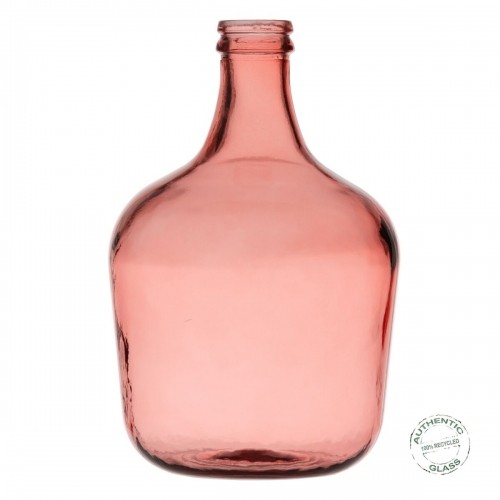 Bigbuy Home Декоративный графин Розовый переработанное стекло 27 x 27 x 42 cm image 2