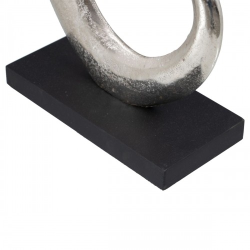 Decorative Figure 24 x 10 x 42 cm Black Silver image 2