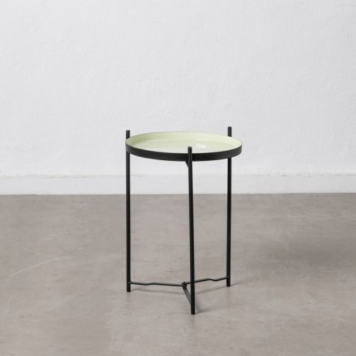 Side table 35,5 x 35,5 x 50,5 cm Black Green Iron image 2