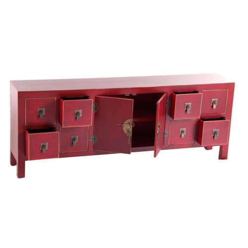 Bigbuy Home ТВ шкаф ORIENTE 130 x 24 x 50,5 cm Красный Деревянный image 2