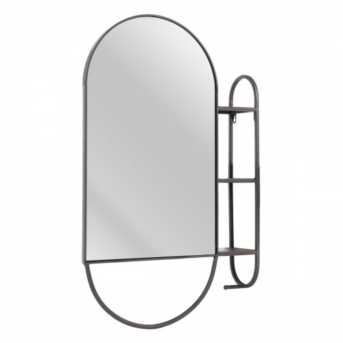 Bigbuy Home Sienas spogulis 51 x 14 x 80 cm Melns Metāls image 2