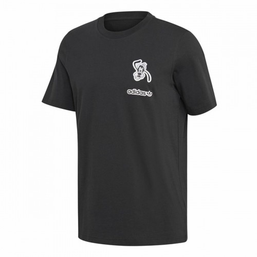 Men’s Short Sleeve T-Shirt Adidas Goofy Black image 2