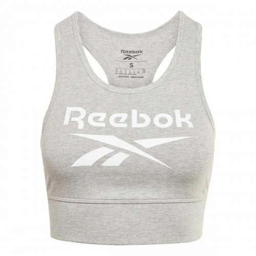 Women’s Sports Top Reebok BRALET GR9393  Grey image 2