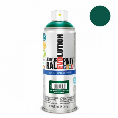Spray paint Pintyplus Evolution RAL 6005 Water based Moss Green 400 ml image 2
