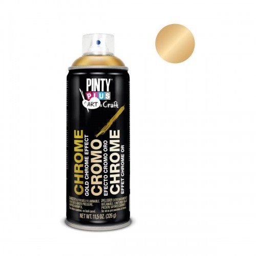 Spray paint Pintyplus Art & Craft C151 Chrome 400 ml Golden image 2