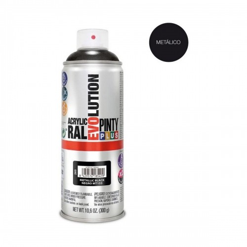 Spray paint Pintyplus Evolution MT153 Metallic 400 ml Black image 2