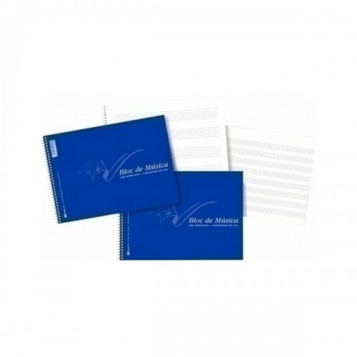 Bigbuy Office Music Pad Синий 20 Листья Четверть (20 штук) image 2