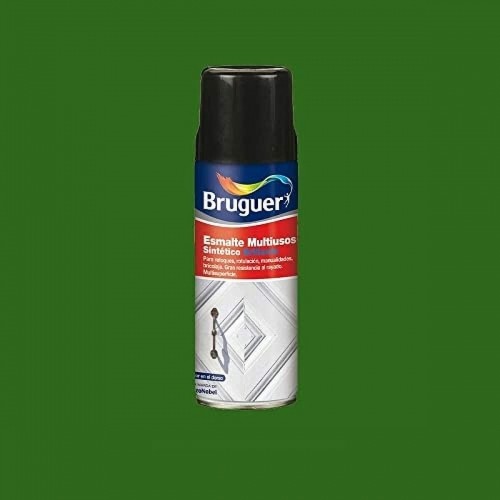 Synthetic enamel paint Bruguer 5197991 Spray Multi-use Grass Green 400 ml image 2