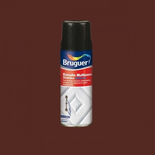 Synthetic enamel paint Bruguer 5197984 Spray Multi-use Brown 400 ml image 2