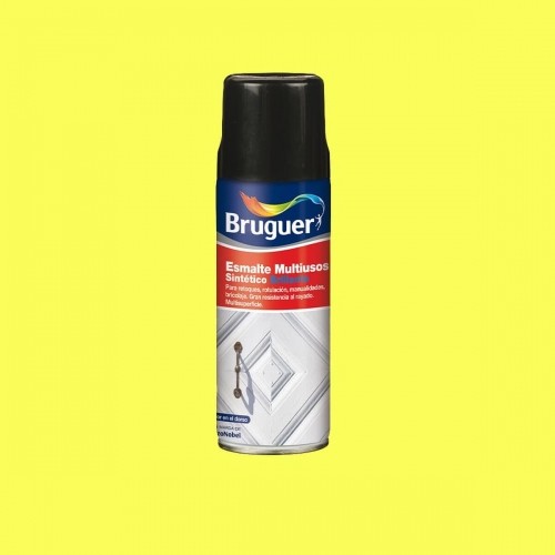 Synthetic enamel paint Bruguer 5197985 Spray Multi-use Lemon 400 ml image 2