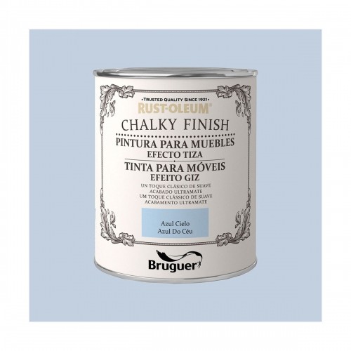 Paint Bruguer Rust-oleum Chalky Finish 5397549 Furniture Sky blue 750 ml image 2