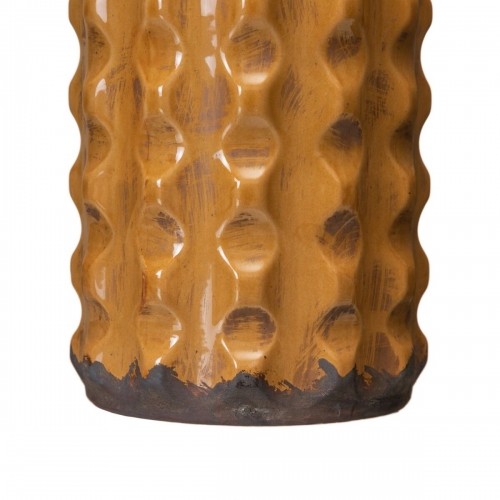 Vase 17 x 17 x 29 cm Ceramic Mustard image 2
