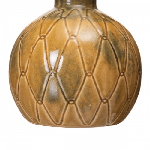 Vase 17,5 x 17,5 x 18 cm Ceramic Mustard image 2