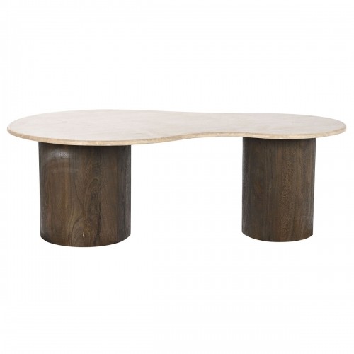 Centre Table DKD Home Decor Beige Dark brown Stone Mango wood 120 x 70 x 42 cm image 2