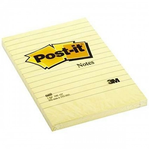 Sticky Notes Post-it XL 15,2 x 10,2 cm Yellow (2 Units) image 2
