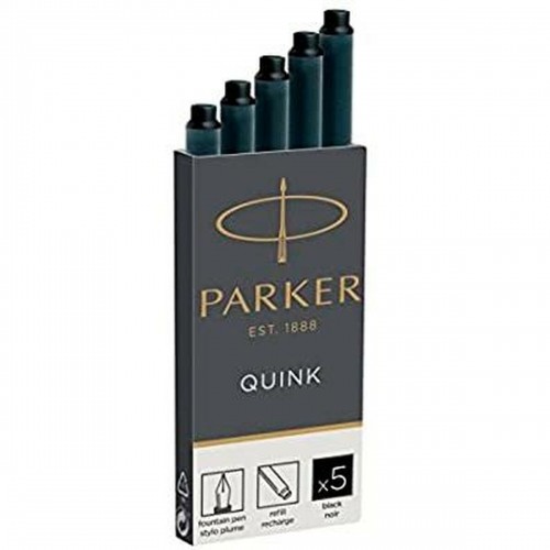 Tintes uzpilde Parker Quink Melns (20 gb.) image 2