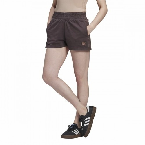 Sports Shorts for Women Adidas Originals 3 stripes Brown image 2