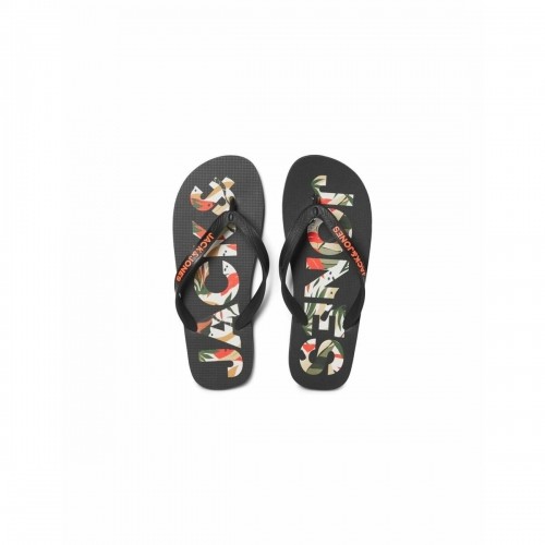 Pludmales sandales vīriešiem Jack & Jones FWLOGO PALM PRINT 12230642 Melns image 2