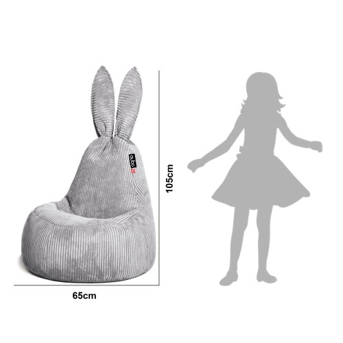 Qubo™ Mommy Rabbit Black Ears Blueberry POP FIT sēžammaiss (pufs) image 2