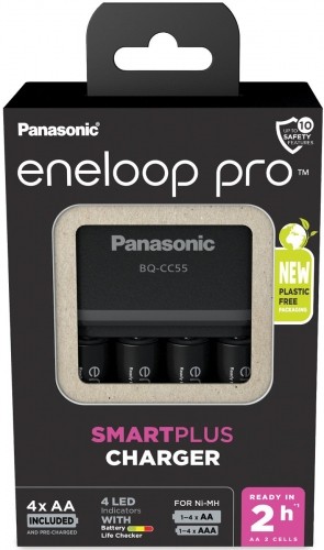 Panasonic Batteries Panasonic eneloop charger BQ-CC55 + 4x2500mAh image 2