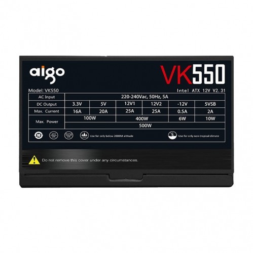 Computer Power Supply Aigo VK550 550W (black) image 2