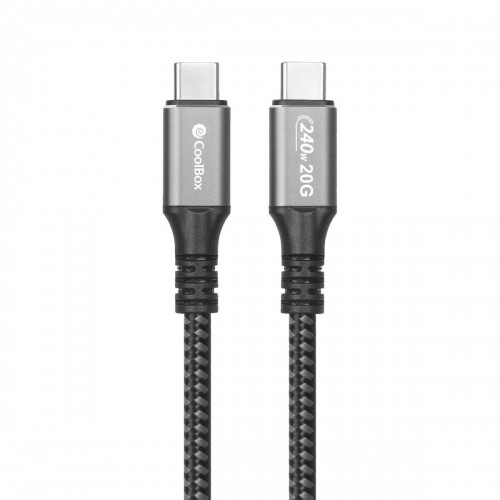USB-C-кабель CoolBox COO-CAB-UC-240W 1,2 m Серый image 2