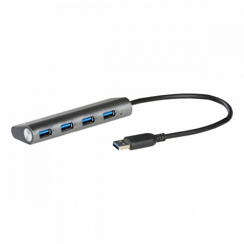 USB-разветвитель i-Tec U3HUB448 Серебристый Чёрный Серый image 2