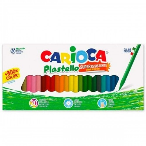 Krāsainie krītiņi Carioca Plastello Daudzkrāsains (54 gb.) image 2