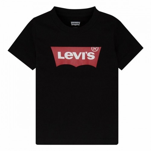 Krekls ar Īsām Piedurknēm Bērniem Levi's Batwing Boy Dark Melns image 2