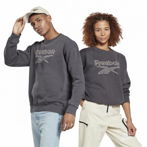 Men’s Sweatshirt without Hood Reebok Classics Premium Dark grey image 2
