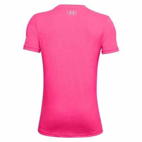 Child's Short Sleeve T-Shirt Under Armour UA Tech Pink image 2