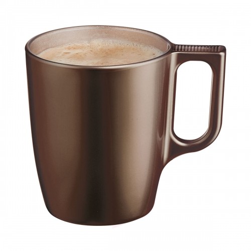 Кружка Mug Luminarc Flashy Коричневый 250 ml Cтекло (6 штук) image 2