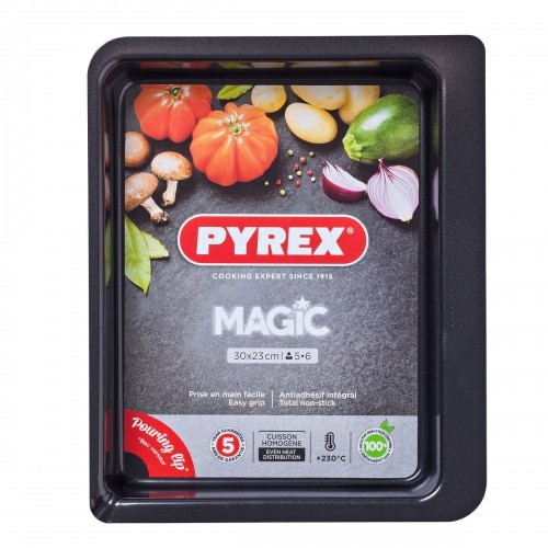 Oven Dish Pyrex Magic Rectangular Metal 30 x 23 cm 6 Units image 2