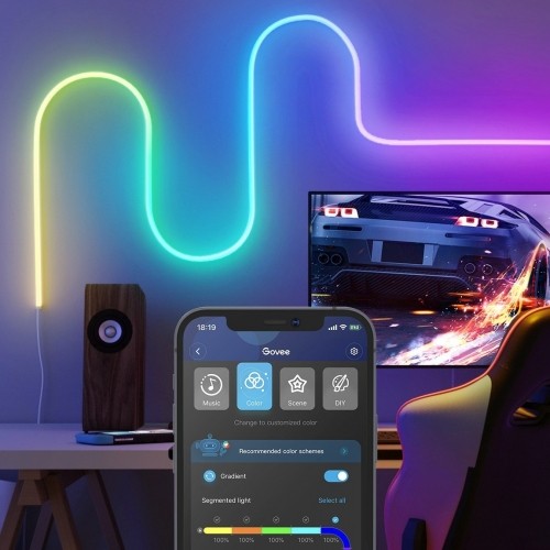 Govee H61A2 Neon Rope RGBIC LED Smart Lenta IP67 / Bluetooth / Wi-Fi / 5m image 2