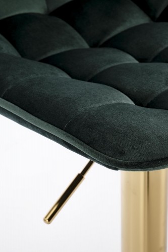 Halmar H120 bar stool, gold / dark green image 2