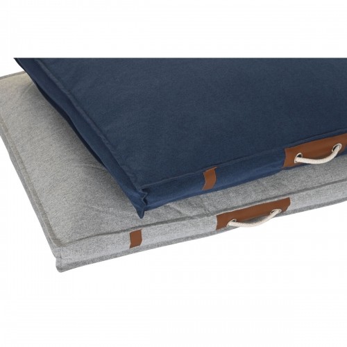 Кровать для домашних животных DKD Home Decor 88 x 68 x 10 cm Тёмно Синий Светло-серый 2 штук image 2