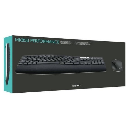 Keyboard and Mouse Logitech PERFORMANCE MK850 Black AZERTY image 2