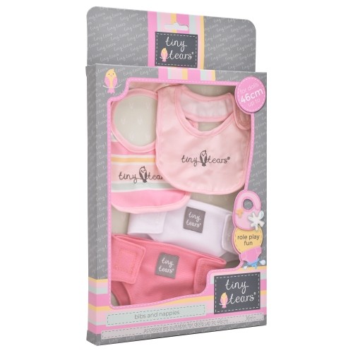TINY TEARS doll accessory pack, bibs and nappies, 11123 image 2