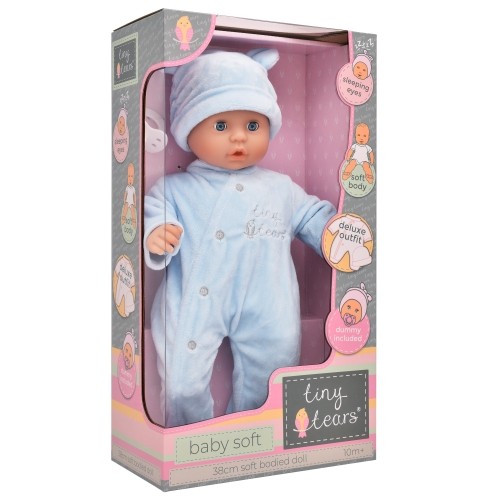 TINY TEARS soft baby doll, with blue clothes, 11013 image 2