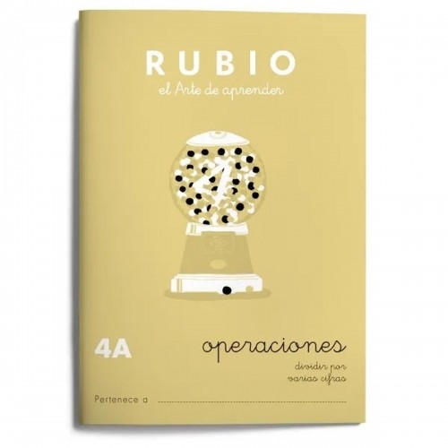 Matemātikas piezīmju grāmatiņa Rubio Nº4A A5 Spāņu 20 Loksnes (10 gb.) image 2