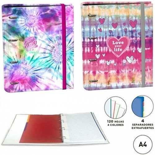 Папка-регистратор SENFORT Tie Dye 120 Листья Разноцветный A4 image 2