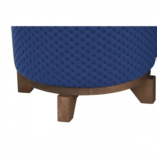 Footrest DKD Home Decor Wood 30 x 30 x 30 cm Green Navy Blue (2 Units) image 2