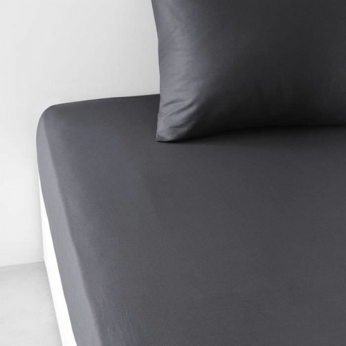 Fitted bottom sheet TODAY Essential Black 180 x 200 cm Anthracite image 2