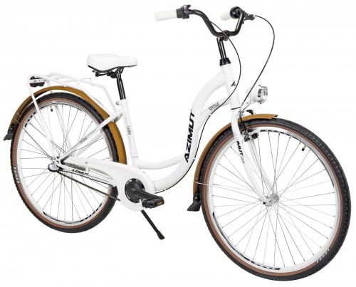 Velosipēds AZIMUT Vintage 28" 3-speed 2023 white-cream matt image 2