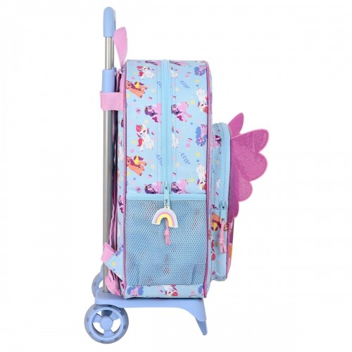 Школьный рюкзак с колесиками My Little Pony Wild & free Синий Розовый 33 x 42 x 14 cm image 2
