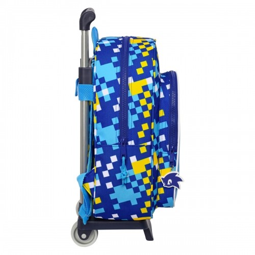 Школьный рюкзак с колесиками Sonic Speed 26 x 34 x 11 cm Синий image 2