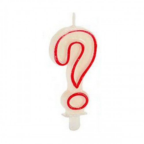 Candle ? Birthday White Red (12 Units) image 2