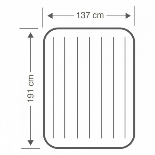 Надувной матрас Intex 137 x 25 x 191 cm (3 штук) image 2