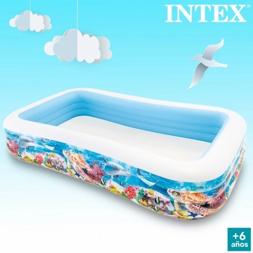 Inflatable Paddling Pool for Children Intex Tropical 1020 L 305 x 56 x 183 cm (2 Units) image 2